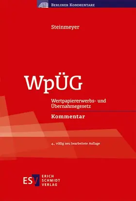 WpÜG - Wertpapiererwerbs-und Übernahmegesetz - Mängelexemplar, kann leichte Gebrauchsspuren aufweisen. Sonderangebot ohne Rückgaberecht. Nur so lange der Vorrat reicht.