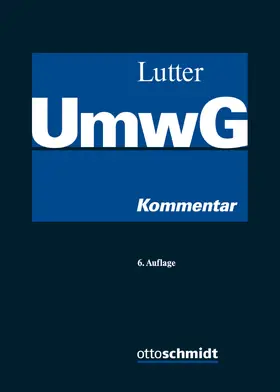 Umwandlungsgesetz UmwG - Kommentar in 2 Bänden - Vorauflage, kann leichte Gebrauchsspuren aufweisen. Sonderangebot ohne Rückgaberecht. Nur so lange der Vorrat reicht.