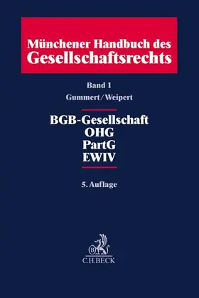 Münchener Handbuch des Gesellschaftsrechts Band 1: BGB-Gesellschaft, Offene Handelsgesellschaft, Partnerschaftsgesellschaft, Partenreederei, EWIV - Vorauflage, kann leichte Gebrauchsspuren aufweisen. Sonderangebot ohne Rückgaberecht. Nur so lange der Vorrat reicht.