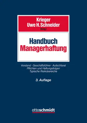 Handbuch Managerhaftung - Vorauflage, kann leichte Gebrauchsspuren aufweisen. Sonderangebot ohne Rückgaberecht. Nur so lange der Vorrat reicht.
