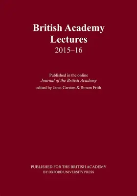 British Academy Lectures, 2015-16