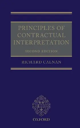 PRINCIPLES OF CONTRACT INTERPRETAT 2E C