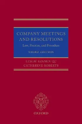Company Meetings and Resolutions