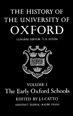 HIST UNIVERSITY OXFORD VOL 1 HUO
