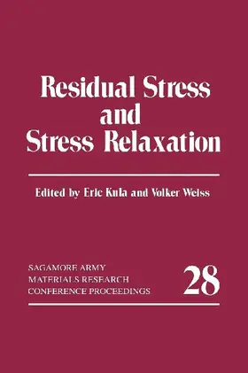 Residual Stress and Stress Relaxation