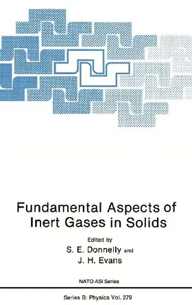 Fundamental Aspects of Inert Gases in Solids