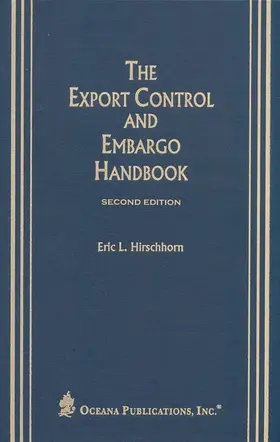 The Export Control and Embargo Handbook