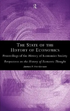 The State of the History of Economics
