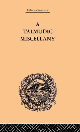 A Talmudic Miscellany