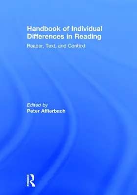Handbook of Individual Differences in Reading