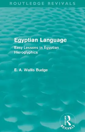 Egyptian Language (Routledge Revivals)