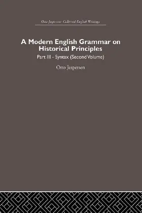 A Modern English Grammar on Historical Principles