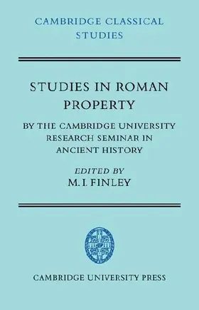Studies in Roman Property