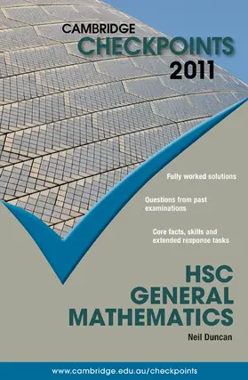 Cambridge Checkpoints HSC General Mathematics 2011