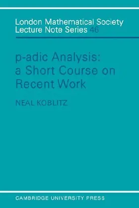 P-Adic Analysis