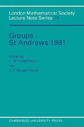 Groups - St Andrews 1981