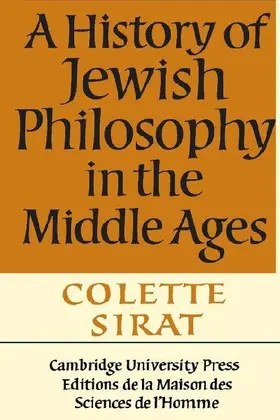 A History of Jewish Philosophy in the Middle Ages