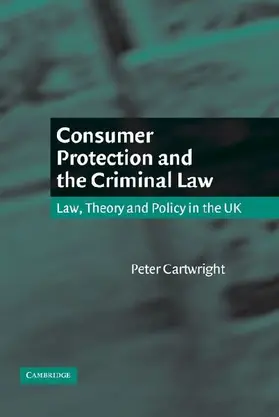 Consumer Protection and the Criminal Law
