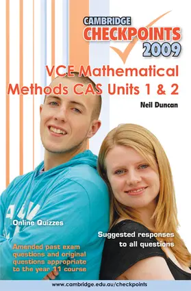 Cambridge Checkpoints VCE Mathematical Methods CAS Units 1&2