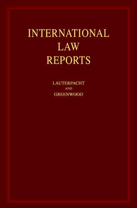 International Law Reports: Consolidated Indexes Volumes 1-35 and 36-125