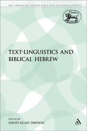Text-Linguistics and Biblical Hebrew