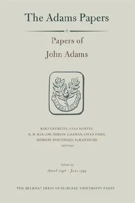 Papers of John Adams, Volume 23