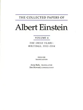 The Collected Papers of Albert Einstein, Volume 4 (English)