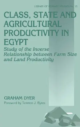 Class, State and Agricultural Productivity in Egypt