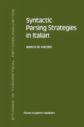 Syntactic Parsing Strategies in Italian