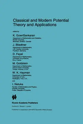 Classical and Modern Potential Theory and Applications