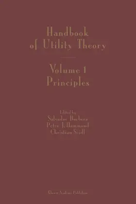 Handbook of Utility Theory