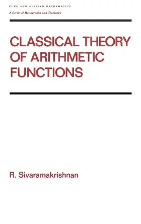 Classical Theory of Arithmetic Functions