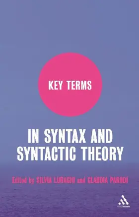 Key Terms in Syntax and Syntactic Theory
