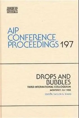 Drops and Bubbles