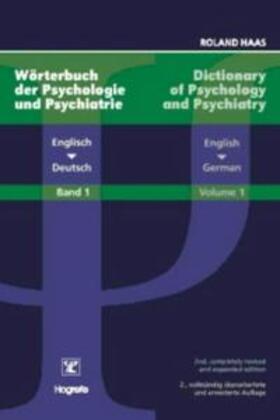 Wörterbuch der Psychologie und Psychiatrie 1. Englisch - Deutsch