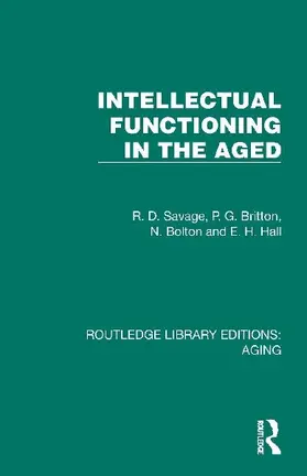 Intellectual Functioning in the Aged