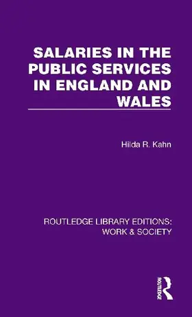 Salaries in the Public Services in England and Wales
