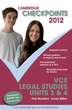 Cambridge Checkpoints VCE Legal Studies Units 3 and 4 2012