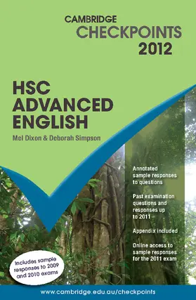 Cambridge Checkpoints HSC Advanced English 2012