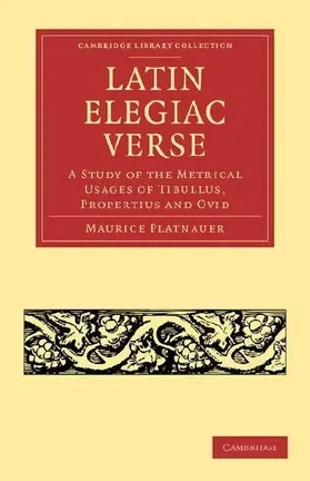 Latin Elegiac Verse