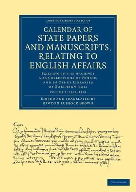 Calendar of State Papers and Manuscripts, Relating to English Affairs