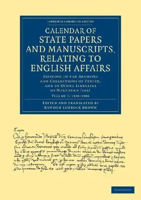 Calendar of State Papers and Manuscripts, Relating to English Affairs