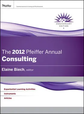 The Pfeiffer Annual: Consulting