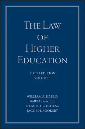 LAW OF HIGHER EDUCATION VOLUME 1 A COMPR