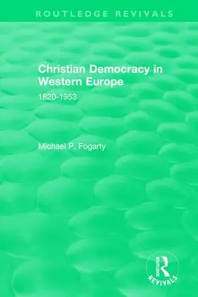 : Christian Democracy in Western Europe (1957)