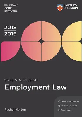 Core Statutes on Employment Law 2018-19