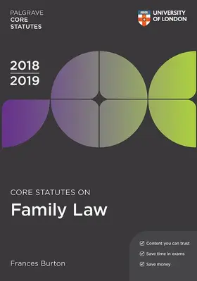 Core Statutes on Family Law 2018-19