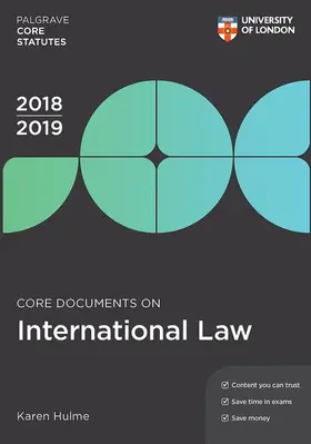 Core Documents on International Law 2018-19