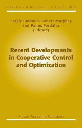 Recent Developments in Cooperative Control and Optimization