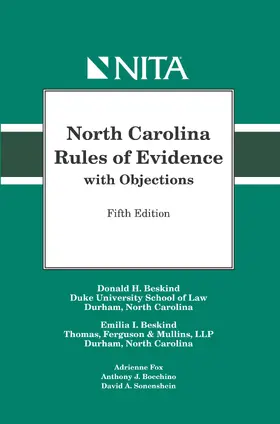 North Carolina Rules of Evidence with Objections